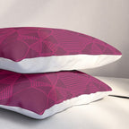 Abstract Minimalism in Raspberry Pillow Sham Gallery Image 3