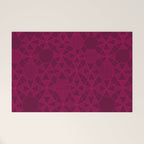 Abstract Minimalism in Raspberry Welcome Mat Gallery Image 1