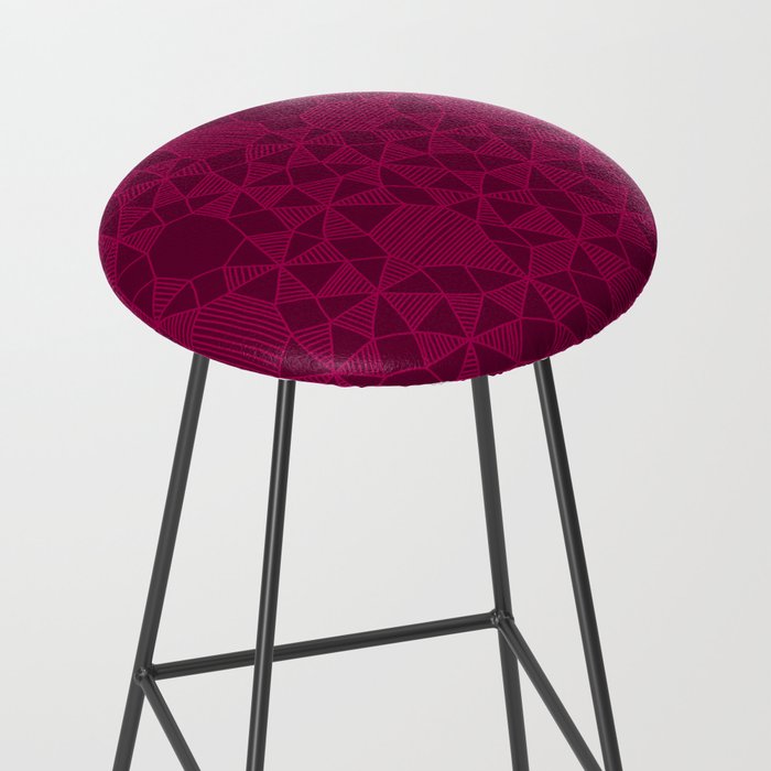Abstract Minimalism in Raspberry Stool Gallery Image 2