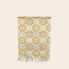 Retro Floral Pattern in Yellow Wall Hanging Gallery Image 1