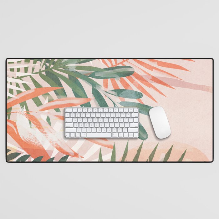 Tropical Leaves 4 Desk Mat Gallery Image 1