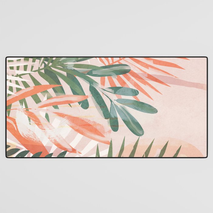 Tropical Leaves 4 Desk Mat Gallery Image 3