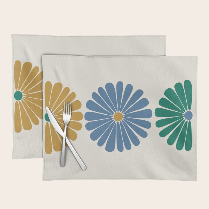 Retro Summer Daisies X Placemat Gallery Image 1