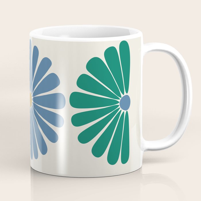 Retro Summer Daisies X Coffee Mug Gallery Image 1