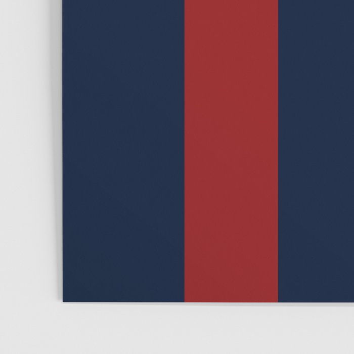 Navy Three Red Bars Poster Gallery Image 3
