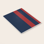 Navy Three Red Bars Notebook Gallery Image 3