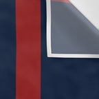Navy Three Red Bars Wall Tapestry Gallery Image 3