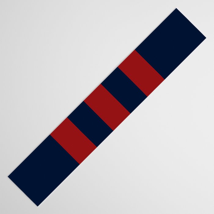 Navy Three Red Bars Table Runner Gallery Image 3