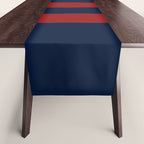 Navy Three Red Bars Table Runner Gallery Image 1