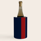 Navy Three Red Bars Wine Chiller Gallery Image 2