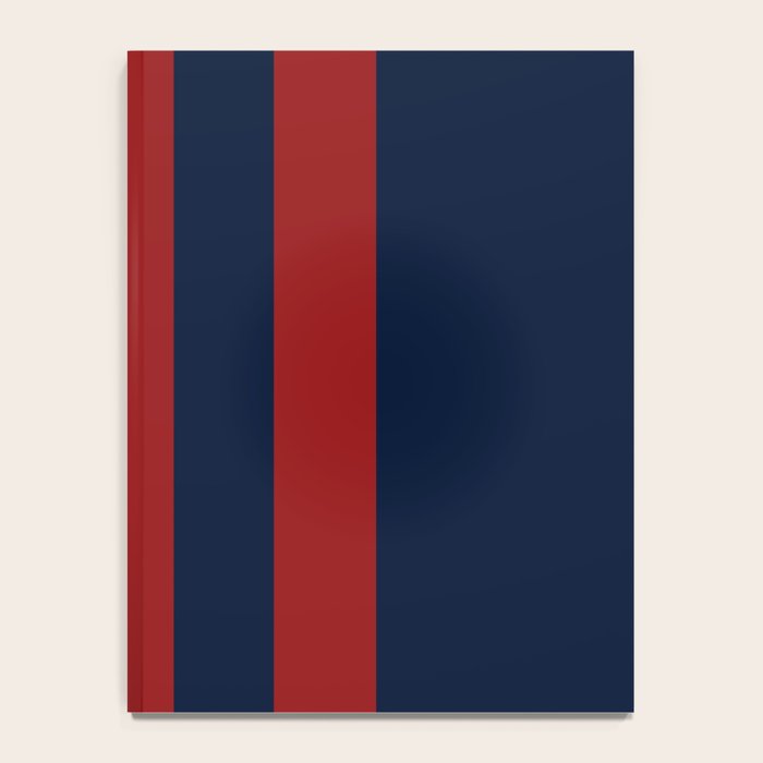 Navy Three Red Bars Notebook Gallery Image 4