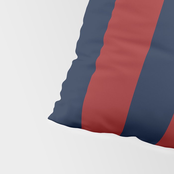 Navy Three Red Bars Pillow Sham Gallery Image 4