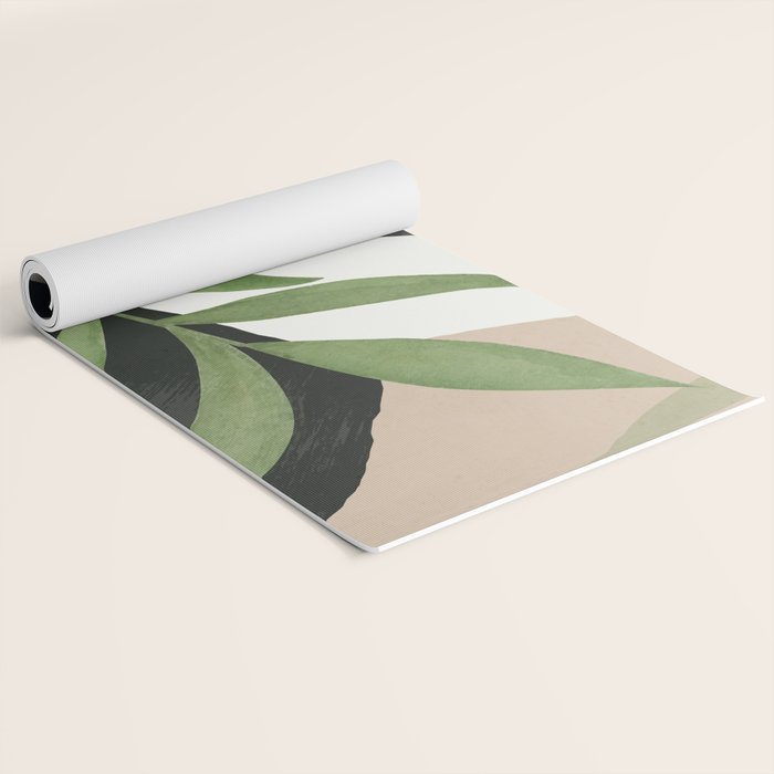 Abstract Art Tropical Leaves 39 Yoga Mat Gallery Image 2