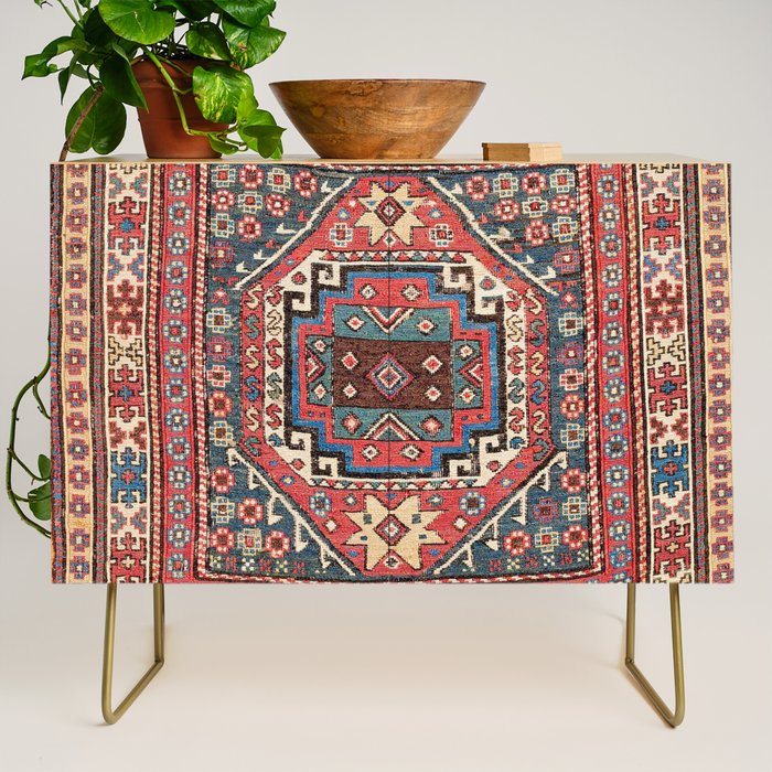 Shahsavan Sumakh Azerbaijan Northwest Persian Bag Print Credenza Gallery Image 1