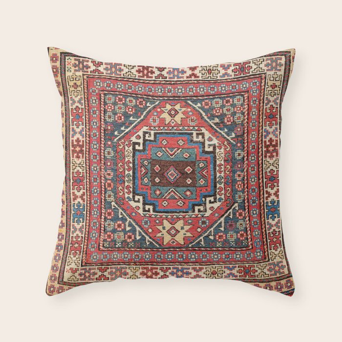 Shahsavan Sumakh Azerbaijan Northwest Persian Bag Print Throw Pillow Gallery Image 6