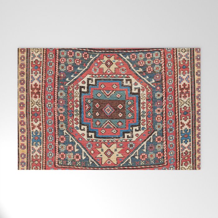 Shahsavan Sumakh Azerbaijan Northwest Persian Bag Print Welcome Mat Gallery Image 1