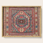 Shahsavan Sumakh Azerbaijan Northwest Persian Bag Print Serving Tray Gallery Image 1
