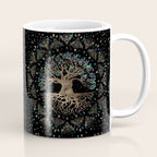 Tree of life -Yggdrasil Golden and Marble ornament Coffee Mug Gallery Image 1