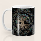 Tree of life -Yggdrasil Golden and Marble ornament Coffee Mug Gallery Image 3