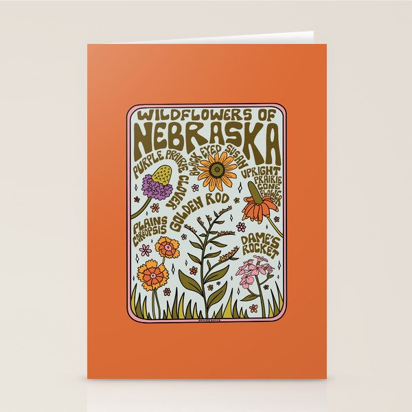 Nebraska Wildflowers Stationery Card Gallery Image 1