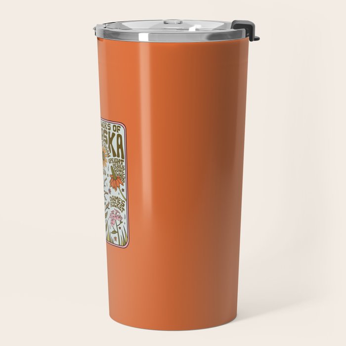 Nebraska Wildflowers Travel Mug Gallery Image 2