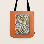 Nebraska Wildflowers Tote Bag Gallery Image 1
