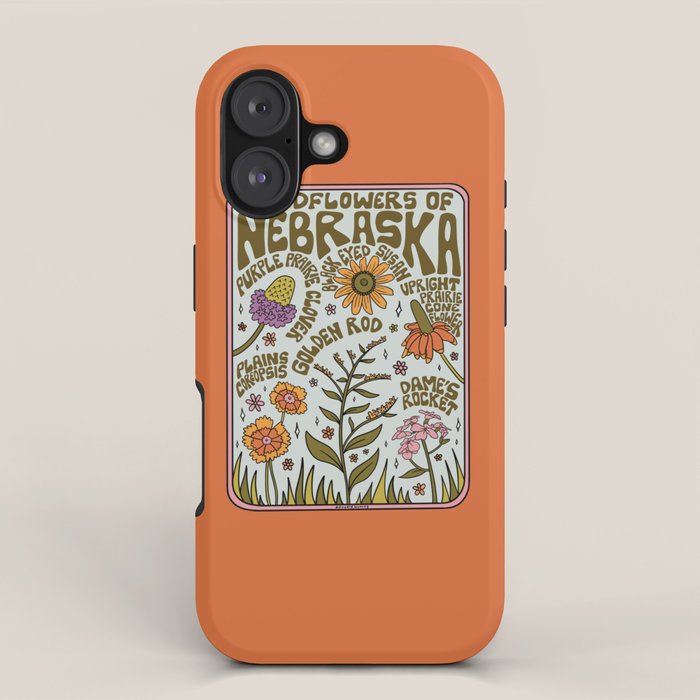 Nebraska Wildflowers iPhone Case Gallery Image 1