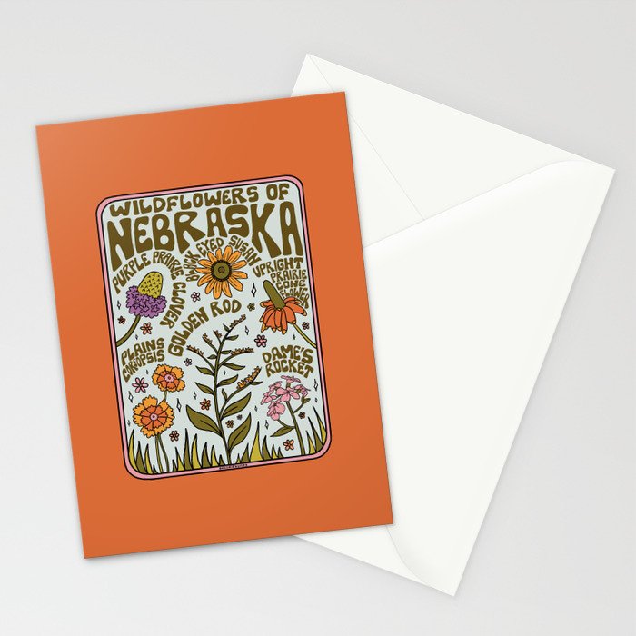 Nebraska Wildflowers Stationery Card Gallery Image 2