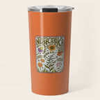 Nebraska Wildflowers Travel Mug Gallery Image 1