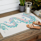 Chinese Dragon â 90s Pastel Palette Outdoor Rug Gallery Image 2