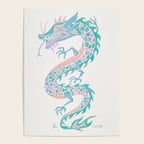 Chinese Dragon â 90s Pastel Palette Poster Gallery Image 4