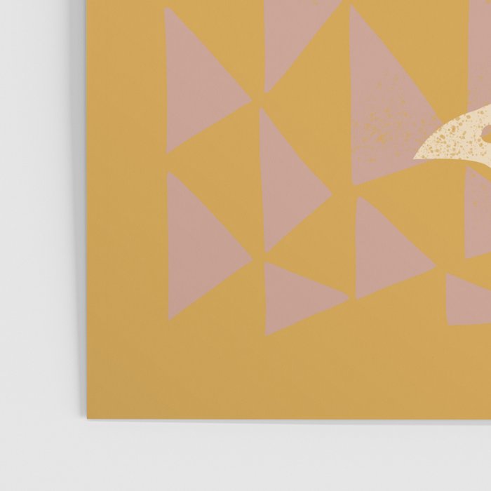 Doves In Flight (Yellow) Poster Gallery Image 3