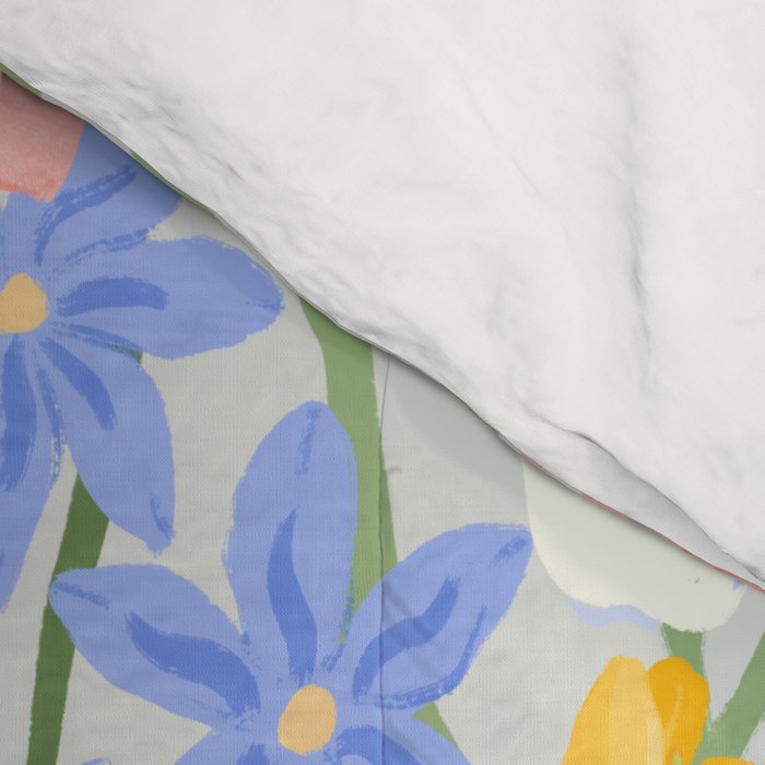 Vivid Exotic Flowers  Comforter Gallery Image 4