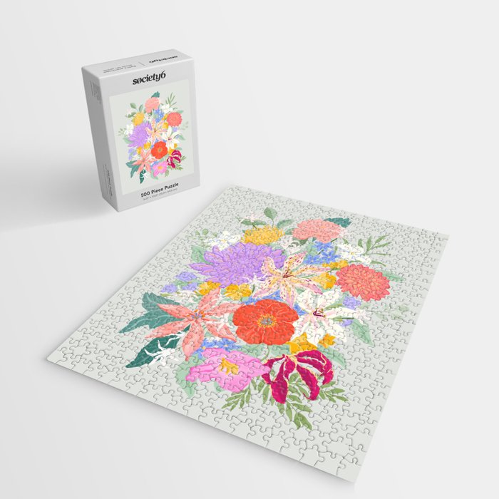Vivid Exotic Flowers  Jigsaw Puzzle Gallery Image 2