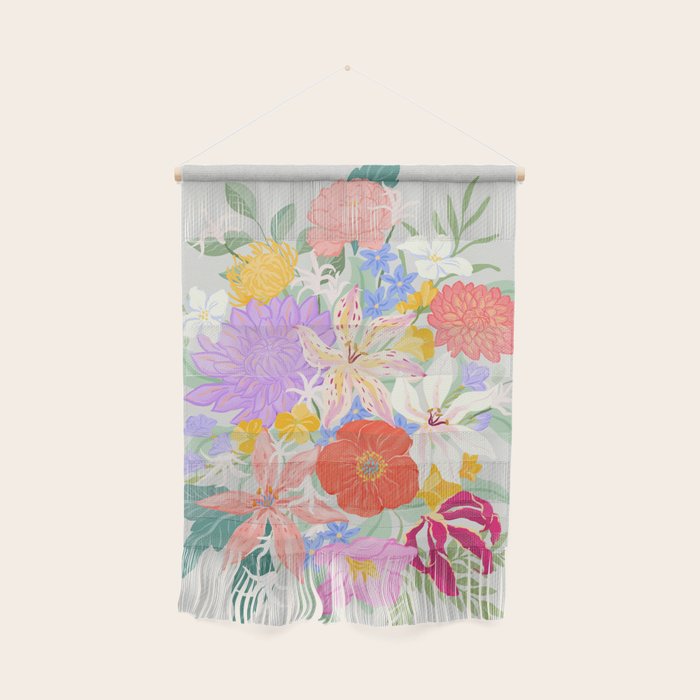 Vivid Exotic Flowers  Wall Hanging Gallery Image 1