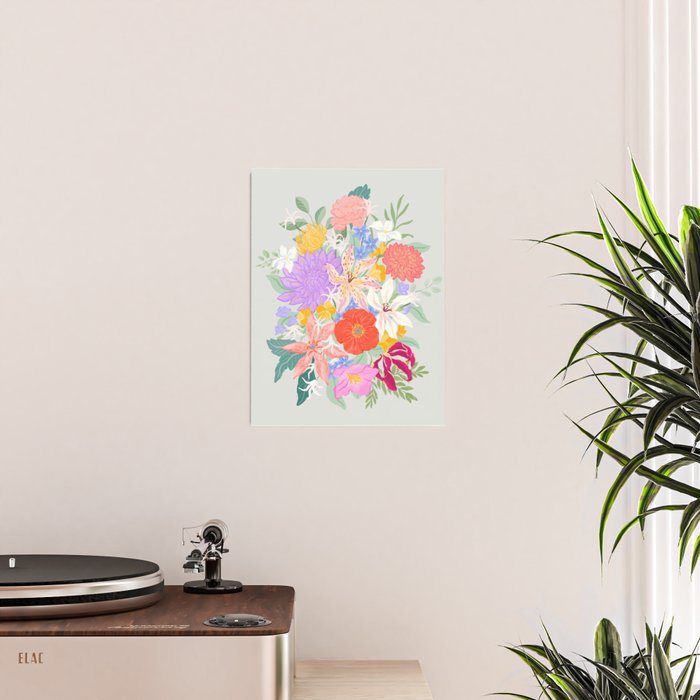 Vivid Exotic Flowers  Poster Gallery Image 2