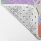 Vivid Exotic Flowers  Bath Mat Gallery Image 2