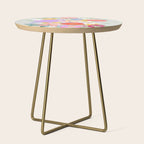Vivid Exotic Flowers  Side Table Gallery Image 1