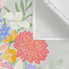 Vivid Exotic Flowers  Wall Tapestry Gallery Image 3