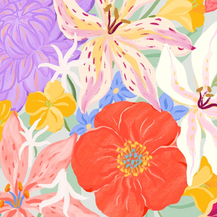 Vivid Exotic Flowers  Coffee Mug Gallery Image 2