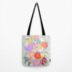 Vivid Exotic Flowers  Tote Bag Gallery Image 2