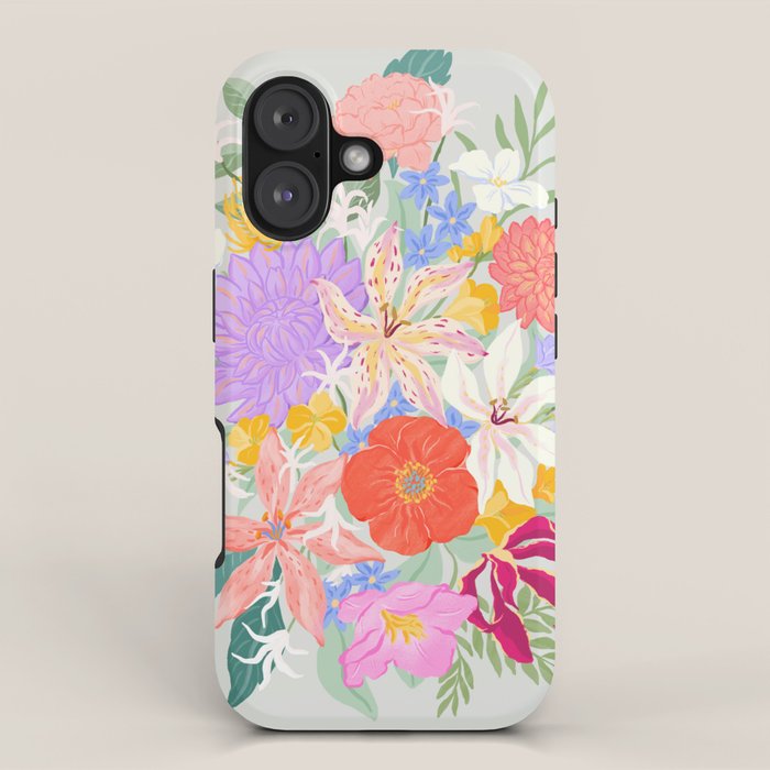 Vivid Exotic Flowers  iPhone Case Gallery Image 1