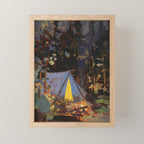 Tom Thomson Campfire 1916 Canadian Landscape Artist Mini Art Print Gallery Image 1