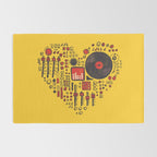 Music in every heartbeat Rug Gallery Image 2