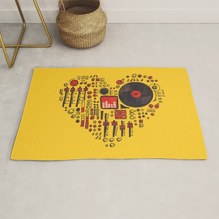 Music in every heartbeat Rug Gallery Image 1