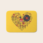 Music in every heartbeat Bath Mat Gallery Image 1