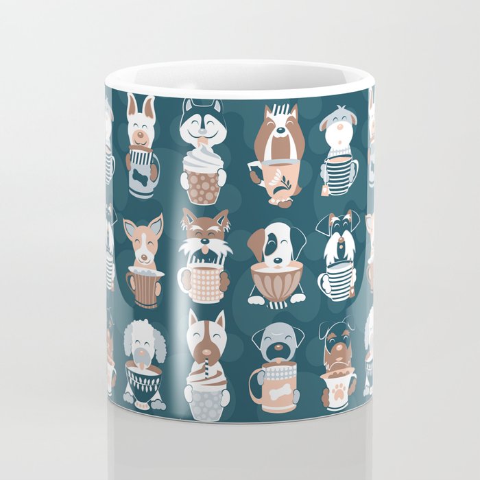 Doggie Coffee and Tea Time II Coffee Mug Gallery Image 4