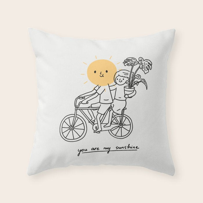 You are my sunshine 2 Throw Pillow Gallery Image 1
