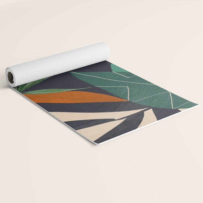 Abstract Art Tropical Leaves 41 Yoga Mat Gallery Image 2