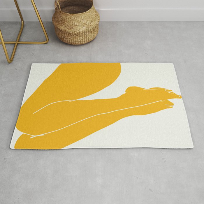 Nude in yellow 3 Rug Gallery Image 1